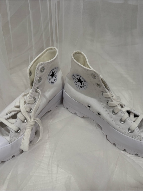 Converse Shoes - Converse White High Top Platform Ankle Boots